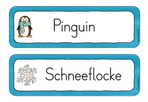 Vorschau - Arbeitsblätter - Laufdiktat/ Schleichdiktat Winter 1. Klasse - Seite 3
