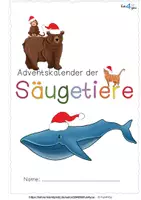 Vorschau - Arbeitsblätter - Adventskalender Säugetiere - Kärtchen und Forscherhefte - Seite 3