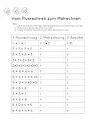 Vorschau - Arbeitsblätter - von Addition zu Multiplikation (3-fach differenziert) - Seite 2