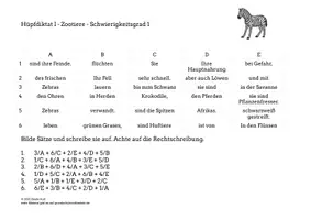 Vorschau - Arbeitsblätter - Hüpfdiktate Zoo – Klasse 4 - Seite 2