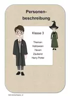 Vorschau - Arbeitsblätter - Personenbeschreibung Hexe - eine Einheit - Deckblatt