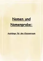 Vorschau - Poster - Aushänge für Klassenraum: Nomen und Nomenprobe - Seite 1