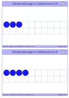 Vorschau - Fördermaterial/Inklusion - Lernkartei - ZR 20 - strukturierte Zahldarstellung - Seite 3