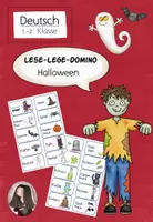 Vorschau - Fördermaterial/Inklusion - Halloween: Lese-Lege-Domino zum sinnerfassenden Lesen (1./2. Klasse) – FREEBIE - Deckblatt