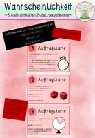 Vorschau - Bildkarten - Auftragskarten für Zufallsexperimente - Deckblatt