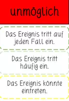 Vorschau - Präsentationen/Tafelbilder - Wahrscheinlichkeitsskala - Seite 2