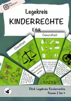 Vorschau - Mal- und Bastelvorlagen - Ethik Legekreis Kinderrechte - Deckblatt