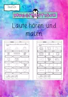 Vorschau - Arbeitsblätter - Laute hören und malen - Deckblatt