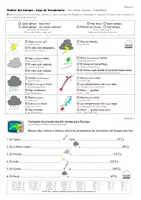 Vorschau - Arbeitsblätter - tiempo-previsiones-Wettervorhersage-Spanisch - Seite 1