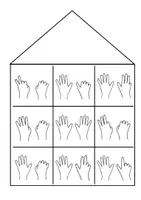 Vorschau - Spiele - Fingerbilder Klopfhäuser (3 Stück) - Deckblatt