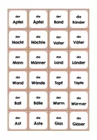 Vorschau - Spiele - Memory®: Einzahl - Mehrzahl (mit Umlauten) - Seite 1