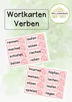 Vorschau - Bildkarten - Wortkarten Verben - Deckblatt