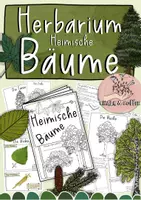 Vorschau - Arbeitsblätter - Herbarium Heimische Bäume - Vorlage für gepresste Blätter - Deckblatt