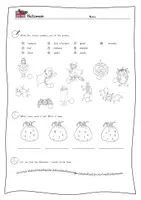 Vorschau - Arbeitsblätter - Halloween - Englisch Grundschule 3 Arbeitsblätter (inkl. Lese-Mal-Blatt) - Seite 2