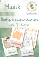 Vorschau - Merkblätter - Bodypercussionkarten (differenziert) - Deckblatt