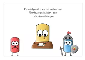 Vorschau - Merkblätter - Abenteuergeschichten Materialpaket - Klasse 3/4 - Deckblatt