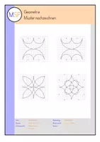 Vorschau - Arbeitsblätter - Arbeitsblätter - Raum & Form - Muster nachzeichnen - Deckblatt