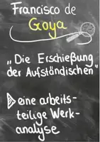 Vorschau - Arbeitsblätter - Goya Analyse Die Erschießung der Aufständischen - Deckblatt