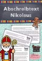 Vorschau - Text - Abschreibtext zum Nikolaustag - Deckblatt