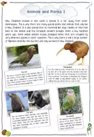 Vorschau - Arbeitsblätter - New Zealand’s animals and plants (Reading/Listening/Playing) - Flora & Fauna #edukilights22 - Seite 1