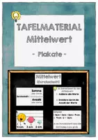 Vorschau - Poster - Tafelmaterial Mittelwert (Durchschnitt) - Deckblatt