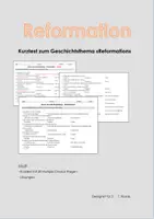 Vorschau - Test - Geschichte - Multiple Choice Test zur Reformation - Deckblatt