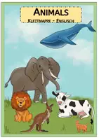 Vorschau - Spiele - Klettmappen Tiere/Animals Englisch - Deckblatt