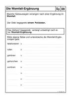 Vorschau - Arbeitsblätter - Grammatik-Übungspaket - Ergänzungen/Objekte - Deckblatt