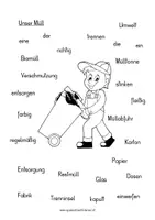 Vorschau - Arbeitsblätter - Thematische Wörtersammlung MÜLL - Seite 3