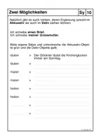 Vorschau - Arbeitsblätter - Grammatik-Übungspaket - Ergänzungen/Objekte - Seite 3