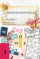 Vorschau - Mal- und Bastelvorlagen - Geschenkepuzzle Mathe: Klasse 1 - Deckblatt