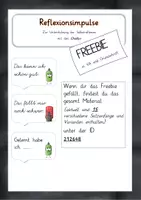 Vorschau - Präsentationen/Tafelbilder - Freebie Reflexionsimpulse zur Selbstreflexion - Deckblatt