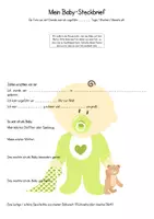 Vorschau - Stundenentwürfe - Baby-Steckbrief als Einstieg in die Sexualerziehung - Deckblatt