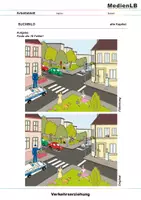 Vorschau - Arbeitsblätter - Verkehrserziehung - Wie bewege ich mich im Verkehr? - Deckblatt