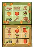 Vorschau - Arbeitsblätter - Material für die Grundschule: Herbst-Bingo - Seite 3