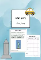 Vorschau - Arbeitsblätter - Sights in New York City- Fact Sheets - Deckblatt