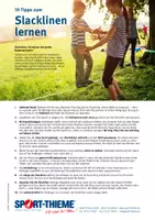 Vorschau - Poster - Sport-Thieme Slackline Tipps - Seite 1