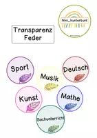 Vorschau - Anderer Materialtyp - Stundentransparenz Feder - Deckblatt
