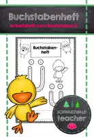 Vorschau - Arbeitsblätter - Buchstabenheft zum Ü mit Übungen zur phon. Bewusstheit & zum Lesen - Deckblatt