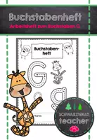 Vorschau - Arbeitsblätter - Buchstabenheft zum G mit Übungen zum Lesen & Schreiben - Deckblatt