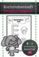 Vorschau - Arbeitsblätter - Buchstabenheft zum E mit Übungen zum ersten Lesen - Deckblatt