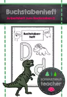 Vorschau - Arbeitsblätter - Buchstabenheft zum D mit Übungen zur phon. Bewusstheit & zum Lesen - Deckblatt