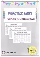 Vorschau - Arbeitsblätter - Practice Sheet: Tenses (zweifach differenziert) - Deckblatt
