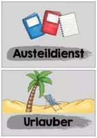 Vorschau - Bildkarten - Klassendienste (geeignet für Klassen 1-4) - Seite 2