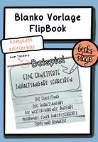 Vorschau - Mal- und Bastelvorlagen - Blanko Vorlage für ein FlipBook *alle Fächer/ editierbar* - Deckblatt