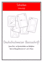 Vorschau - Arbeitsblätter - Deutschschweizer Basisschrift: alle Zahlen und Buchstaben zum Nachfahren - Deckblatt