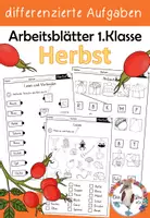 Vorschau - Arbeitsblätter - Herbst / Halloween - 1.Klasse Deutsch Arbeitsblätter - Deckblatt
