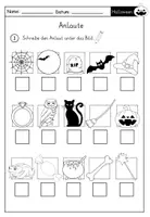 Vorschau - Arbeitsblätter - Herbst / Halloween - 1.Klasse Deutsch Arbeitsblätter - Seite 3