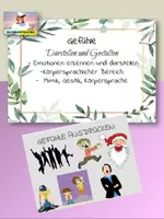Vorschau - Präsentationen/Tafelbilder - Gefühle ausdrücken - Körpersprache, Mimik, Gestik - Deckblatt