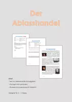Vorschau - Arbeitsblätter - Geschichte - Der Ablasshandel im Mittelalter - Deckblatt